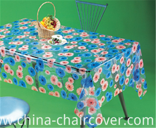 Oilproof, Waterproof Feature and Square Shape Tablecloth Plastic Transparent